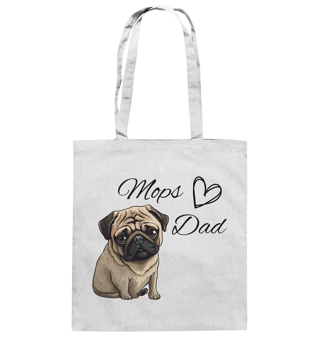 Mops Dad - Baumwolltasche