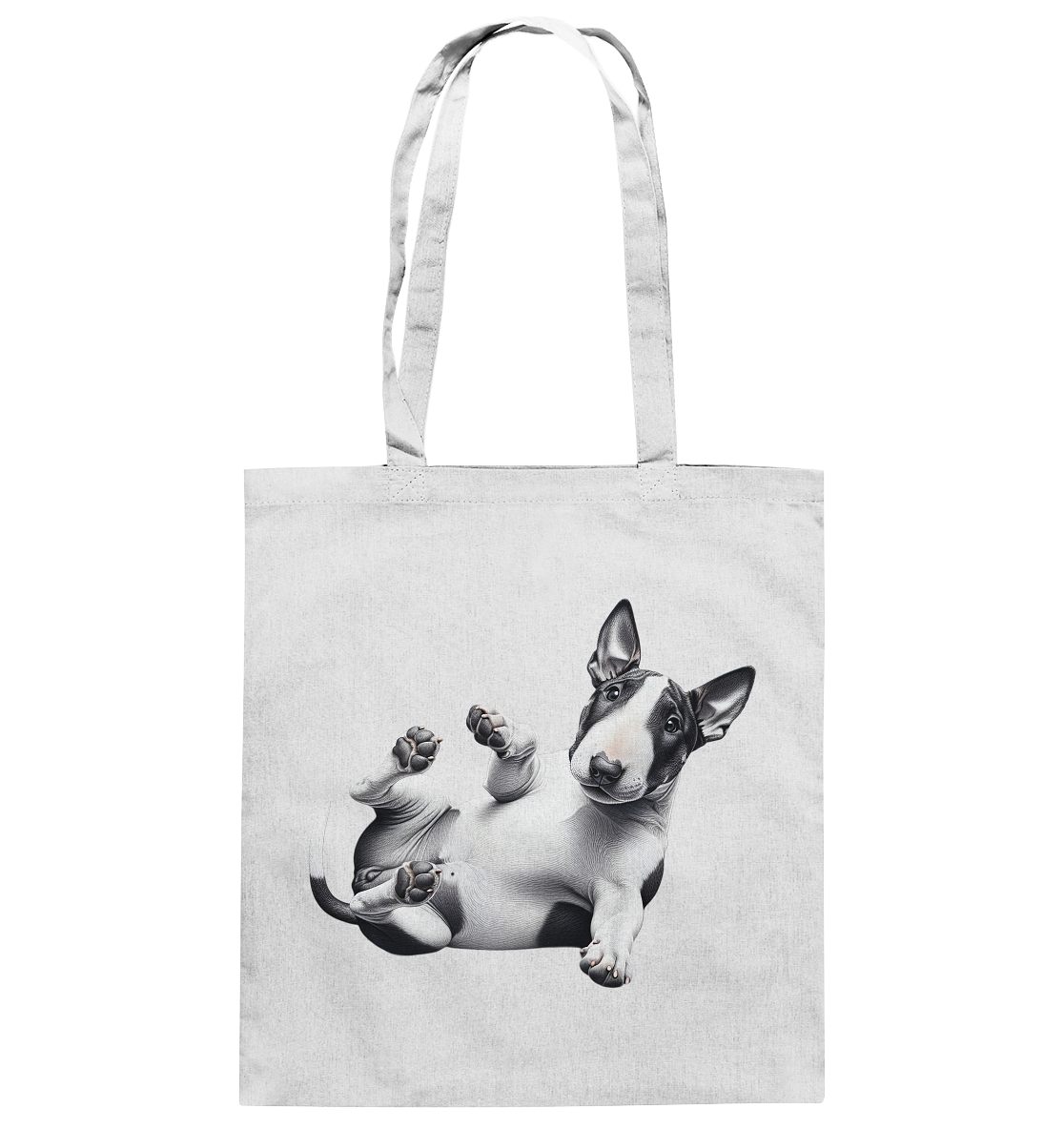 Verrückter Bullterrier - Baumwolltasche