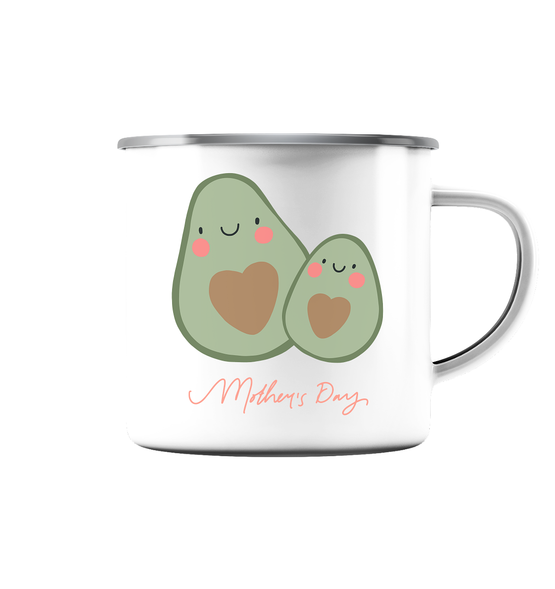 Mother’s Day  - Emaille Tasse (Silber)