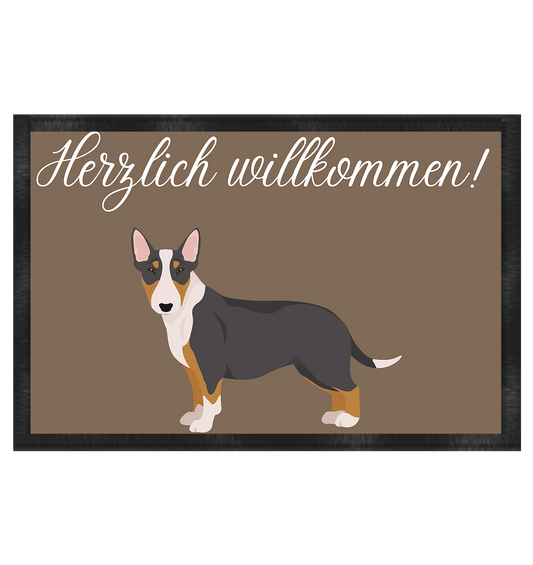 Miniatur  Bullterrier, Bullterrier  - Fußmatte 60x40cm