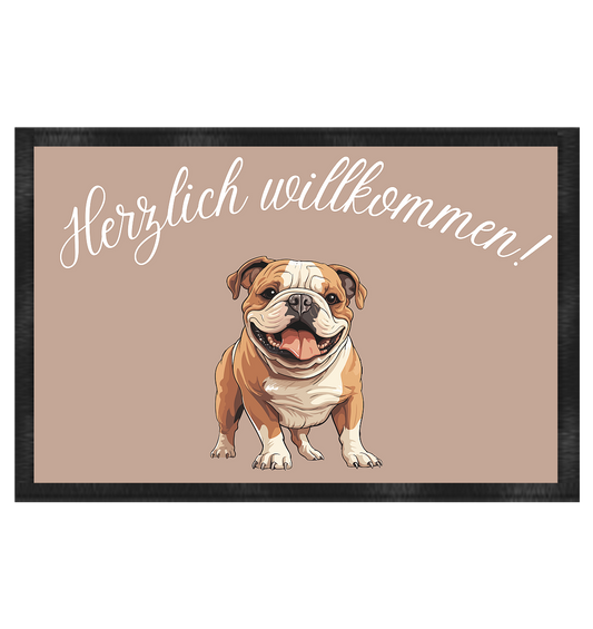 Herzlich willkommen  - Fußmatte 60x40cm