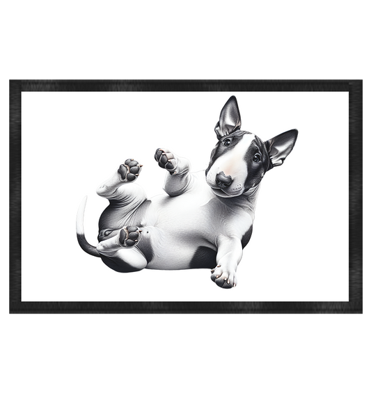 Verrückter Bullterrier - Fußmatte 60x40cm