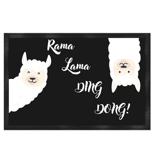 Fußmatte, Rama Lama Ding Dong - Fußmatte 60x40cm