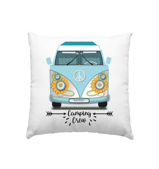 Camping Crew, Bulli, Van, Vanlife - Kissen 40x40cm