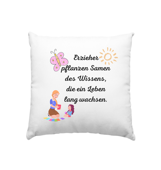 Abschiedsgeschenk Kindergarten, Erzieher  - Kissen 40x40cm