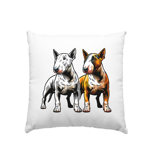 Bullterrier, Miniatur Bullterrier  - Kissen 40x40cm