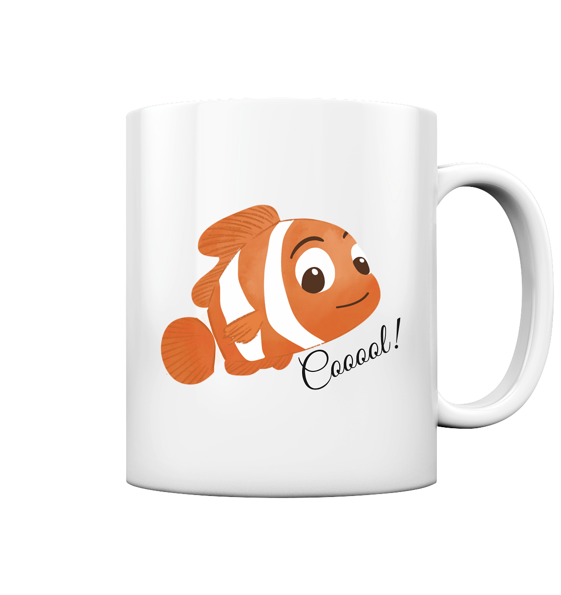 Cooler Clownfisch - Tasse glossy
