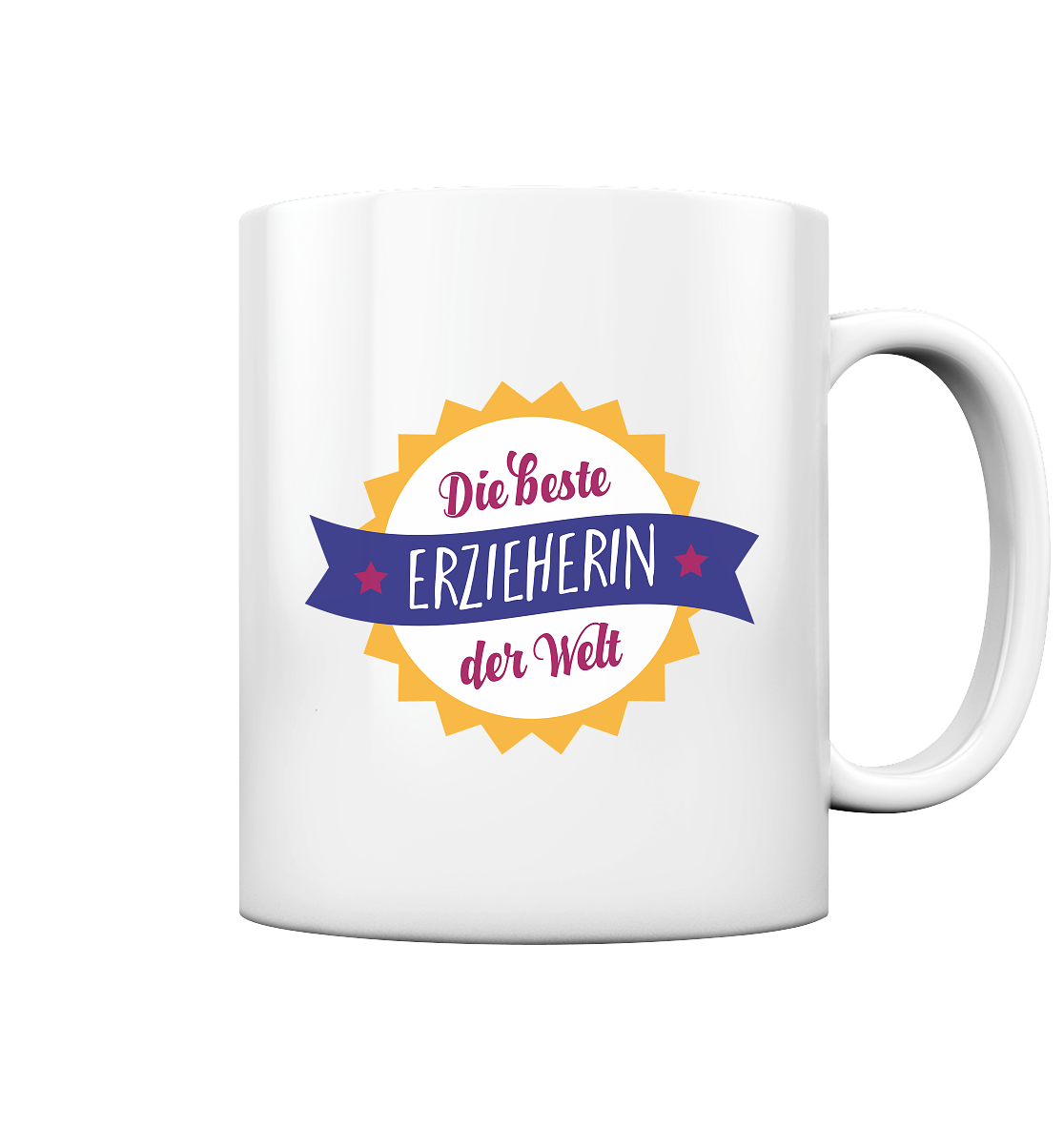 Die beste Erzieherin der Welt - Tasse glossy