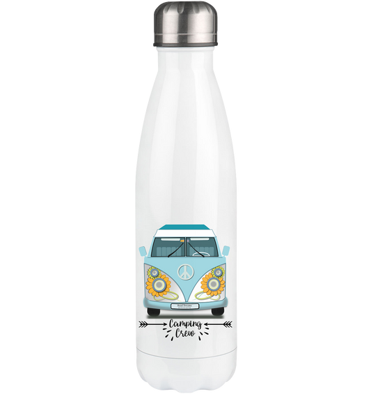 Camping Crew, Bulli, Van, Vanlife - Thermoflasche 500ml