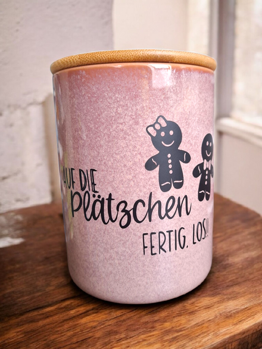 Auf die Plätzchen ferrig los - Keksdose