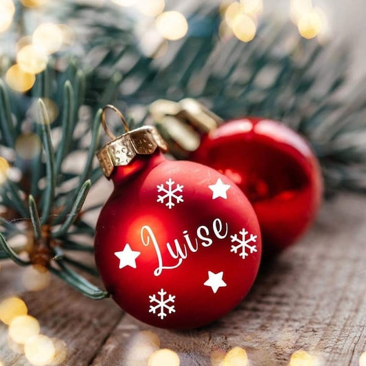 Weihnachtskugeln mit Name 6cm