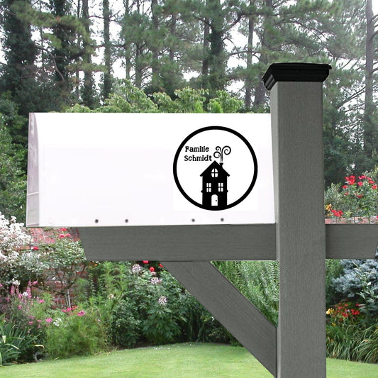 Briefkasten Aufkleber, Vinylaufklber, Familie, willkommen, Eingang, Türaufkleber