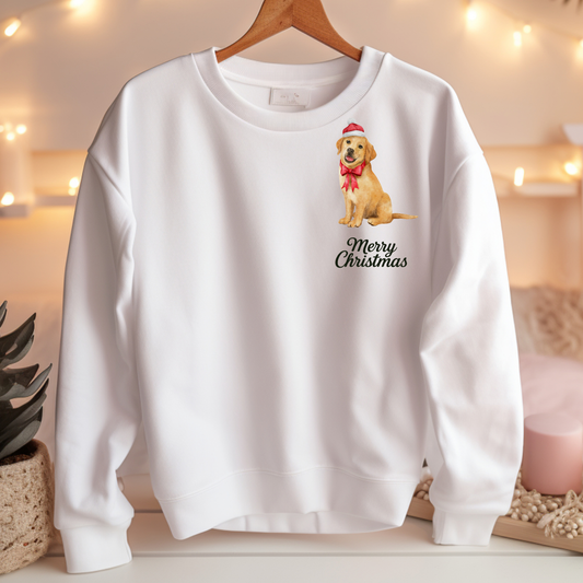 Labrador Merry Christmas - Weihnachts-Sweatshirt