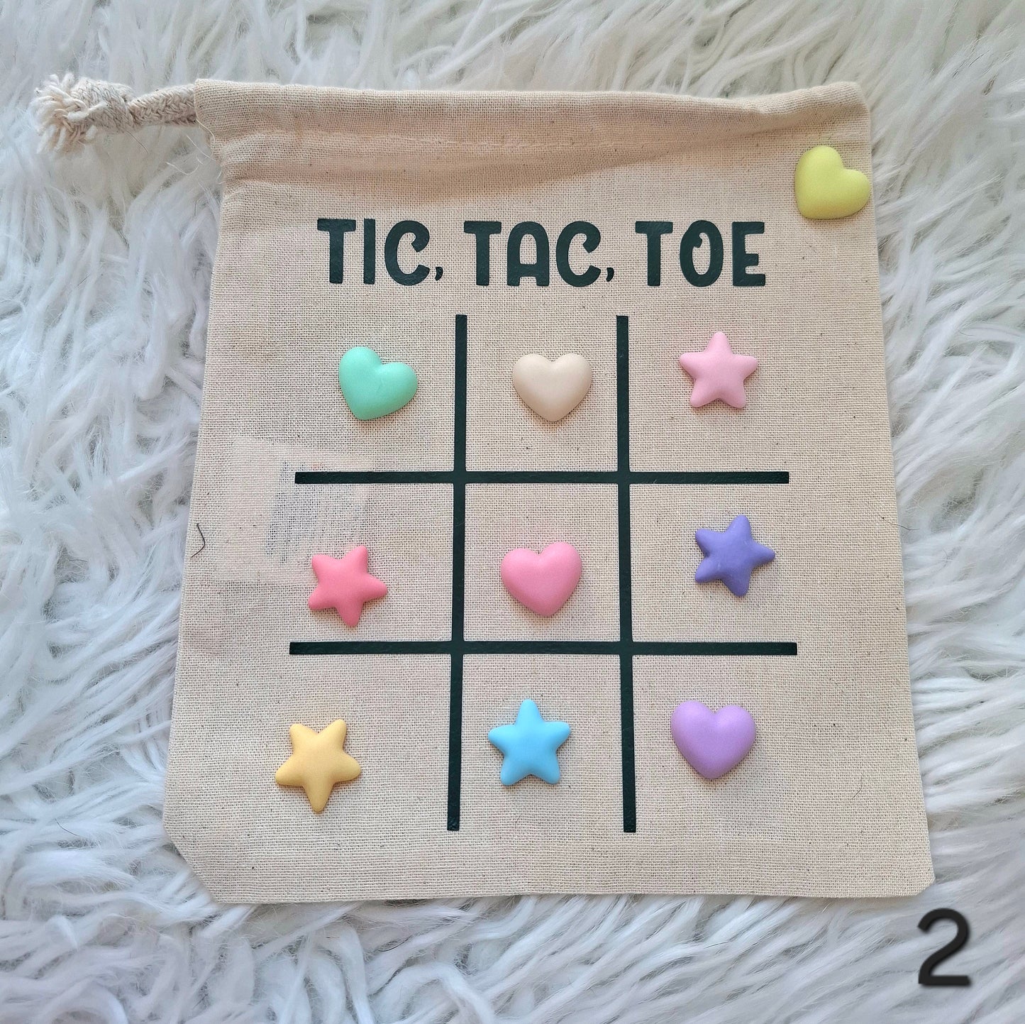 Tic Tac Toe to go im Stoffbeutel