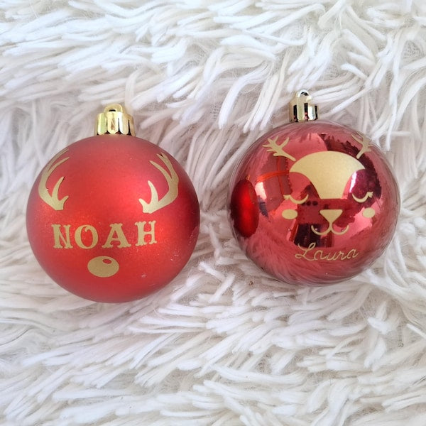 Weihnachtskugeln mit Name 6cm