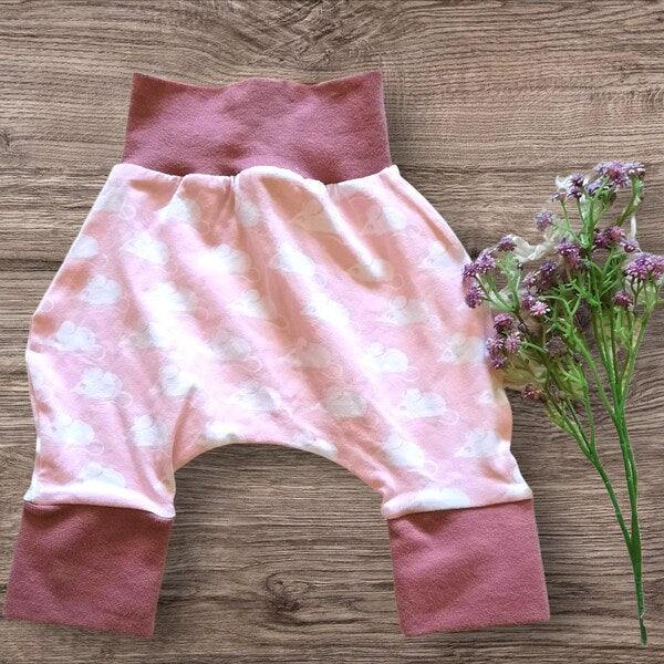 Pumphose Größe 50 Jersey, rosa Mäuse