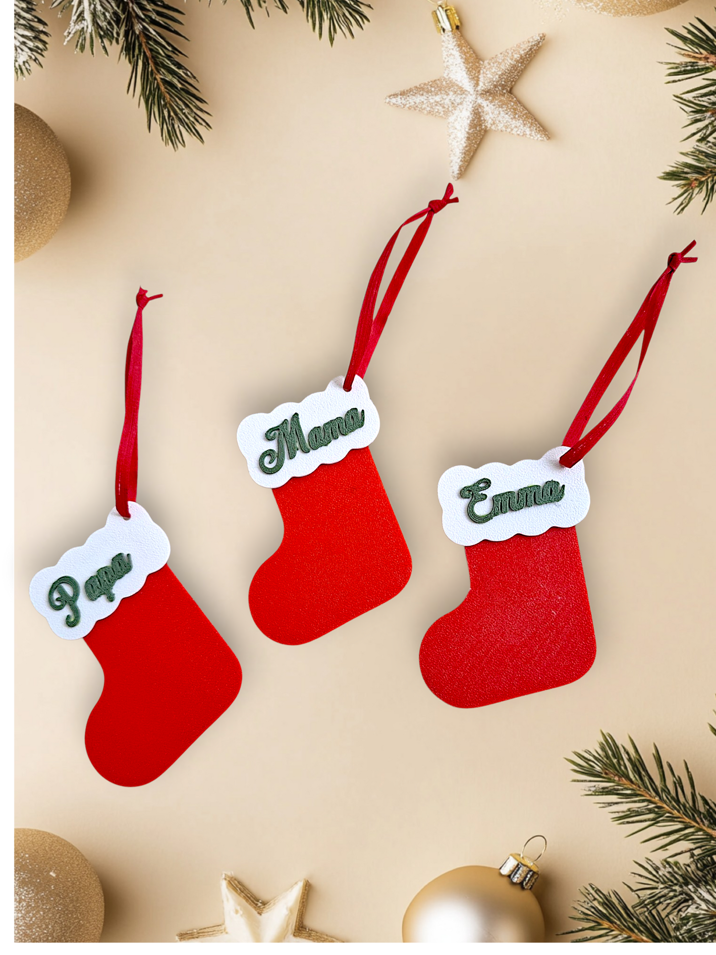 Weihnachtsbaumanhänger mit Name