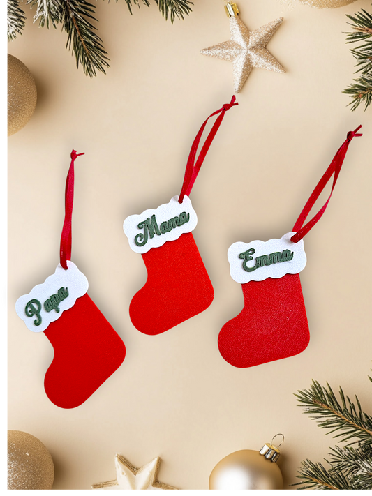 Weihnachtsbaumanhänger mit Name