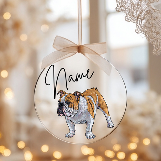 Weihnachtsbaumanhänger -  Bulldogge