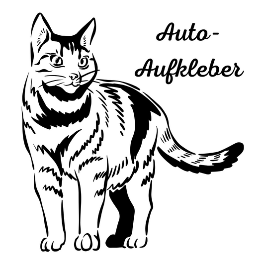 Katzen Aufkleber - Autoauflkeber, Vinylaufklber