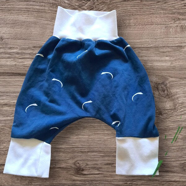 Pumphose Größe 56 Jersey, blau Wale