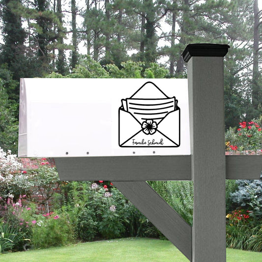 Briefkasten Aufkleber, Vinylaufklber, Familie, willkommen, Eingang, Türaufkleber