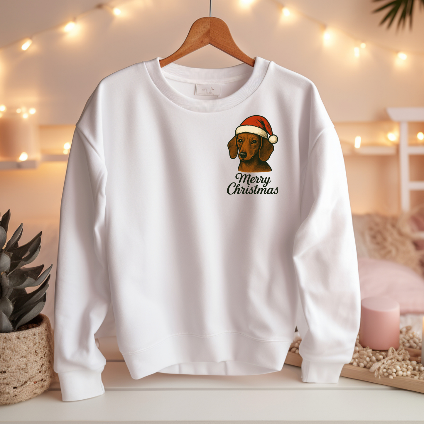 Dackel Merry Christmas - Weihnachts-Sweatshirt