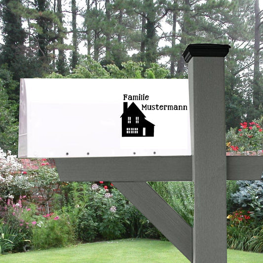 Briefkasten Aufkleber, Vinylaufklber, Familie, willkommen, Eingang, Türaufkleber