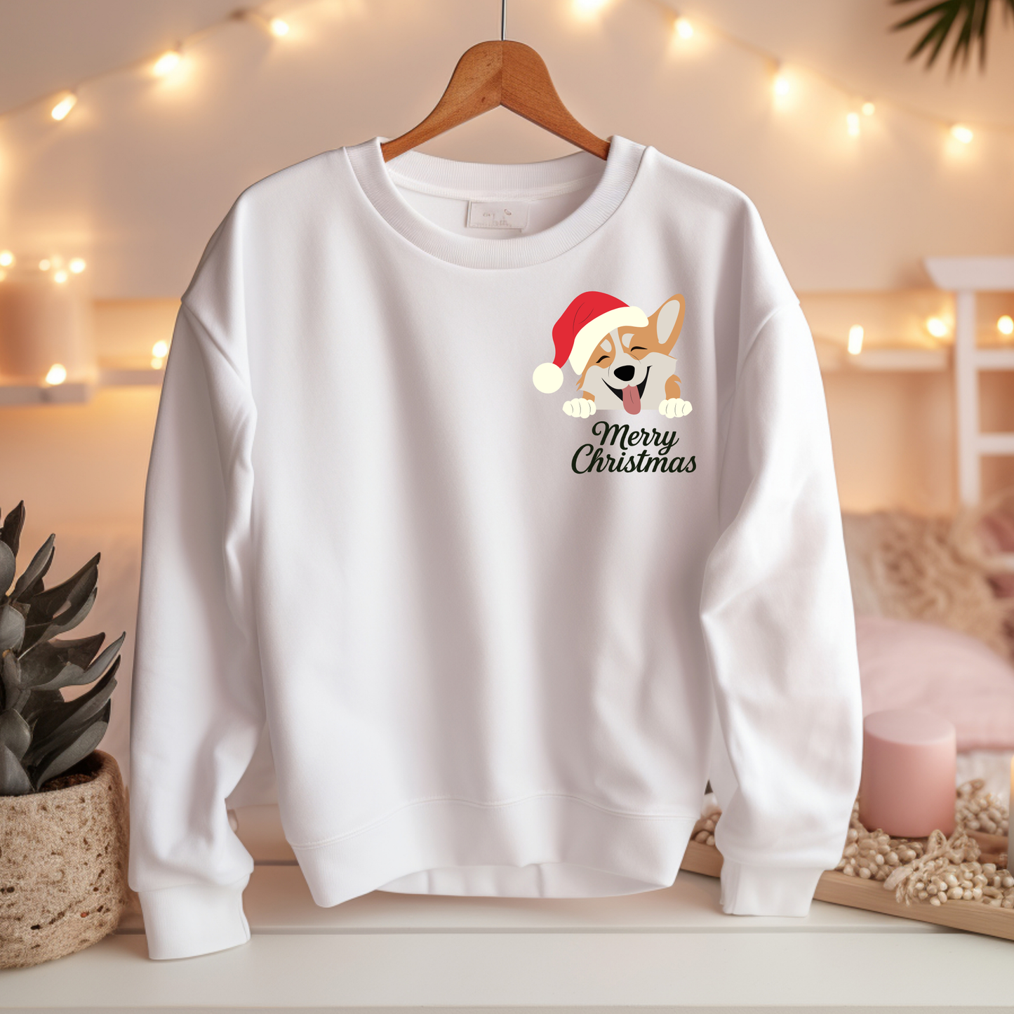 Corgie Merry Christmas - Weihnachts-Sweatshirt
