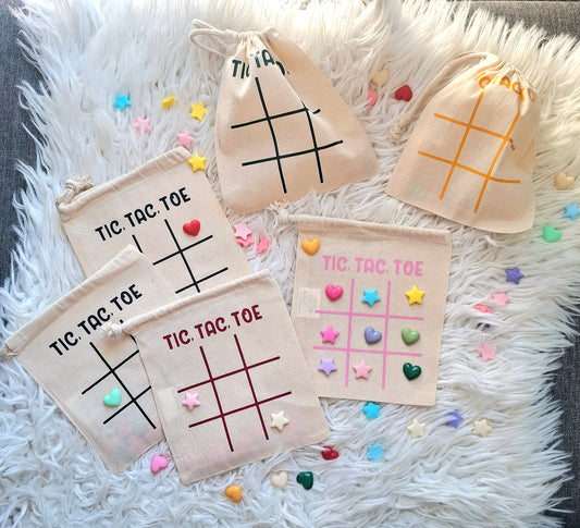 Tic Tac Toe to go im Stoffbeutel