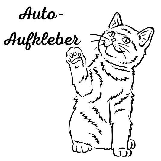 Katzen Aufkleber - Autoauflkeber, Vinylaufklber