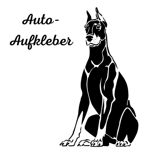 Dobermann Aufkleber - Autoauflkeber, Vinylaufklber